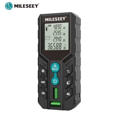 MILESEEY-Telêmetro a laser digital, fita métrica, bolha horizontal dupla, D2 , 40m 60m 100m 120m