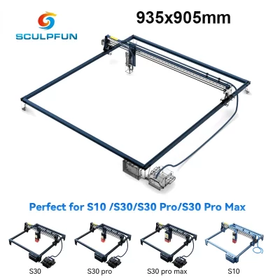 Kit de extensão do eixo XY SCULPFUN, Kit de expansão para S30, S30 Pro, S30 Pro, S30 Pro Max, instalado diretamente, VSlot Shaft, 935x905mm