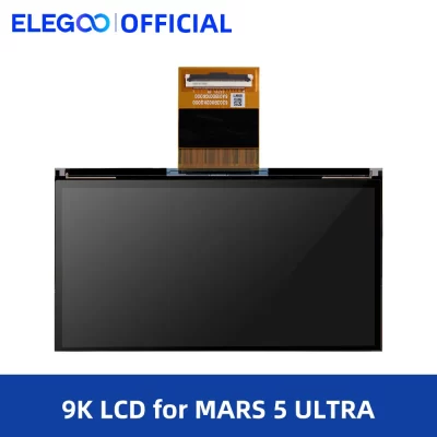 ELEGOO Tela LCD Mono 9K de 7 '' com Resolução 8520 x 4320 e com Dureza 9H de Vidro Temperado para Impressora 3D MARS 5 ULTRA Resina