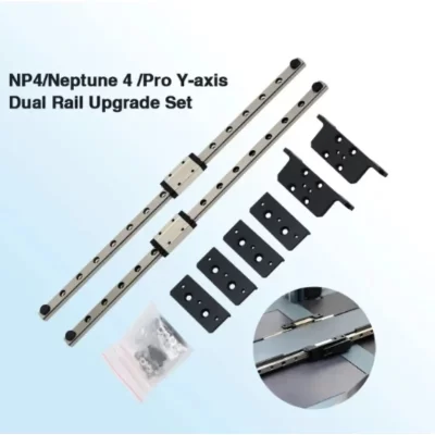 Kit de trilho linear para impressora 3D, eixo Y duplo, atualização para Elegoo Neptune 3Pro, MGN9H, NP4, 315mm, Neptune 4