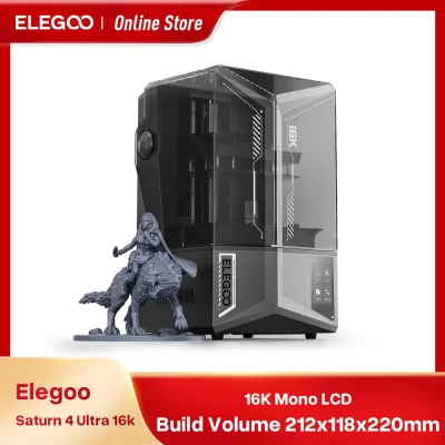 ELEGOO SATURN 4 ULTRA 16K Resina Impressão de Impressora 3D Envio do Brasil Tamanho 212x118x220mm
