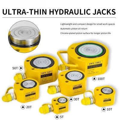 5T/10T/20T/30T/50T Gato de elevação hidráulico portátil ultrafino Hydrocylinder de reforço hidráulico dividido