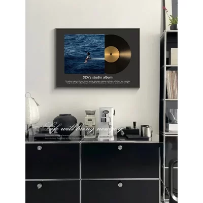 Pintura de Parede em Vinil, Arte Retro, Sala de Estar, Sala de Jantar, Bar, Quarto High-End, Desktop, 2024