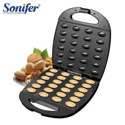 Elétrica noz bolo waffle maker 24 buracos placas de porca cozinhar aparelhos de cozinha máquina de café da manhã não-vara ferro pan sonifer