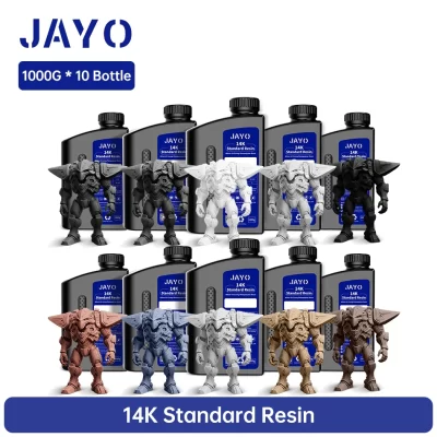 Jayo 14k resina de impressora 3d de alta precisão 10kg padrão resina de impressão 3d cura rápida 405nm resina fotopolímero uv para lcd/sla