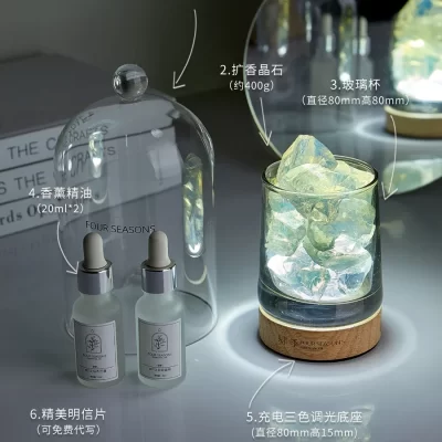 Caixa De Presente De Aromaterapia Sem Fio, Óleo Essencial, Difusor De Chá Branco, Spar, Fragrância Interior, Auxílio De Sono Fresco
