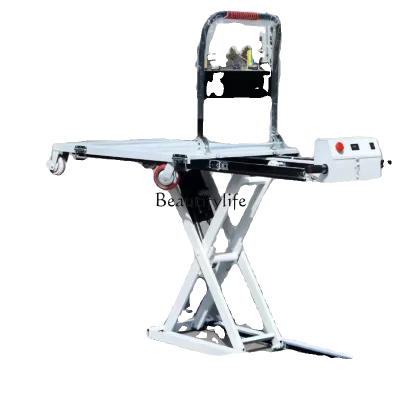 - * Carrinho de bolos carrinho elétrico de mesa portátil manuseio móvel pequeno caminhão de cama plana de elevação
