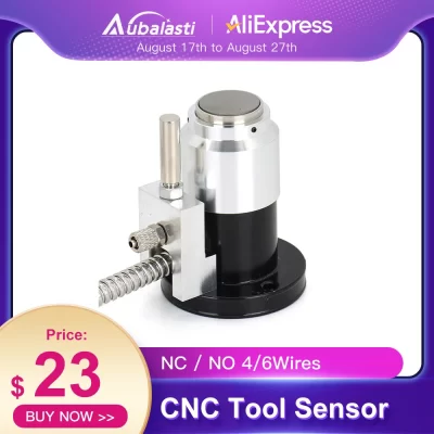 Sensor de ferramenta automática de alta precisão, cnc, eixo z, sensor de imprensa, medidor de configuração, 4 fios, máquina de gravura, roteador cnc