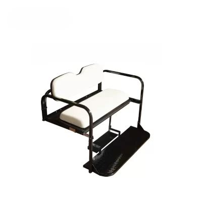 Flip Flop Kit Assento Traseiro Com Grab Bar, Frame De Aço, Plástico Footplate, Carrinho De Golfe Acessório, TXT DP EZgo