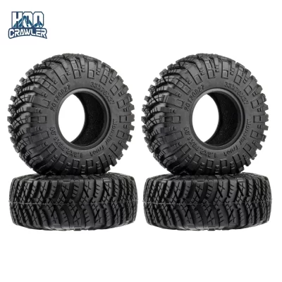 4 PCS 1.3 "Pneus de roda 70*27mm Pneu de terreno de lama para 1/18 TRX4M 1/24 SCX24 RC Crawler Car