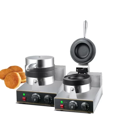 Máquina comercial de prensa elétrica multifuncional para waffle, sorvete, hambúrguer, gelato, panini (estilo UFO) 110V/220V