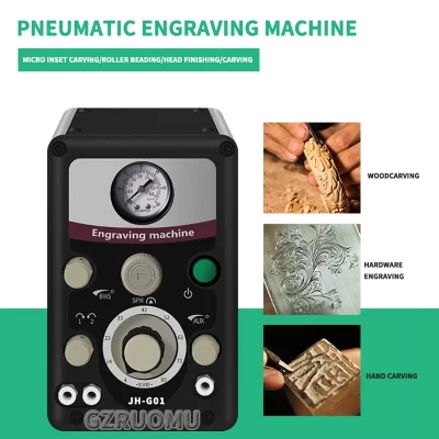JH-G01 máquina de gravura de jóias pneumática cabeça dupla ferramenta de gravura ouro prata jóias artesanato fazendo dispositivo gravador rápido