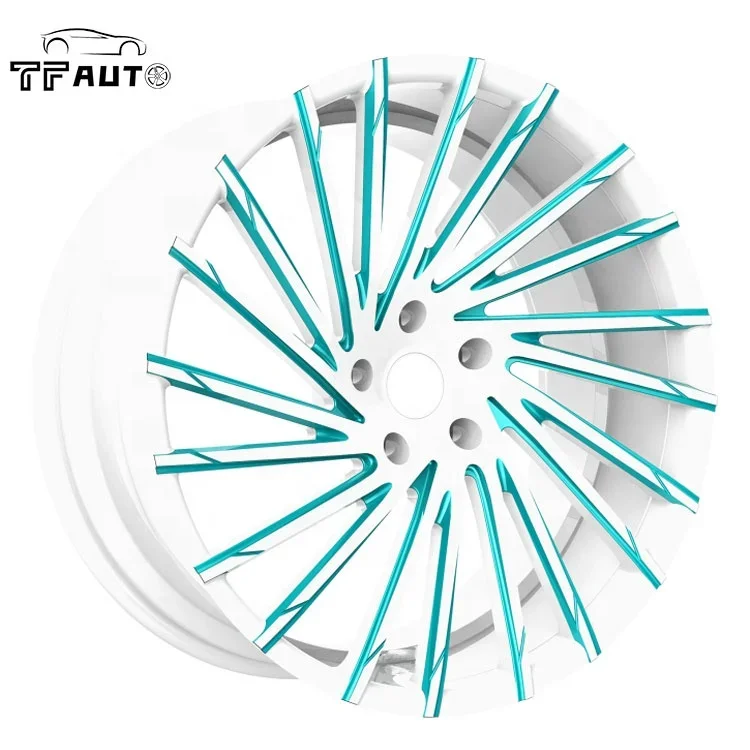 16 19 polegadas vintage liga de alumínio mag forjado carro de corrida roda cromada monobloco ouro vermelho rodas de aro - Image 2