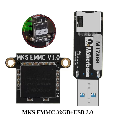 Makerbase mks emmc módulo micro sd 32gb tf cartão usb 3.0 leitor para elegoo netuno 4 pro/4 max/4 max para klp1/kp3s pro v2