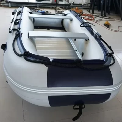 Barco inflável do casco do alumínio, barco do PVC, assoalho