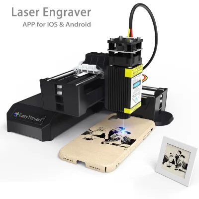Máquina de gravação a laser portátil 2w para madeira acrílica cnc plástico ue eua ru armazém envio luz gravador a laser