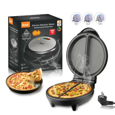 Frigideira elétrica 6.7 Polegada pizzas fabricante casa omelete churrasco panqueca máquina de cozimento antiaderente para pizzas quesadillas pão bolo