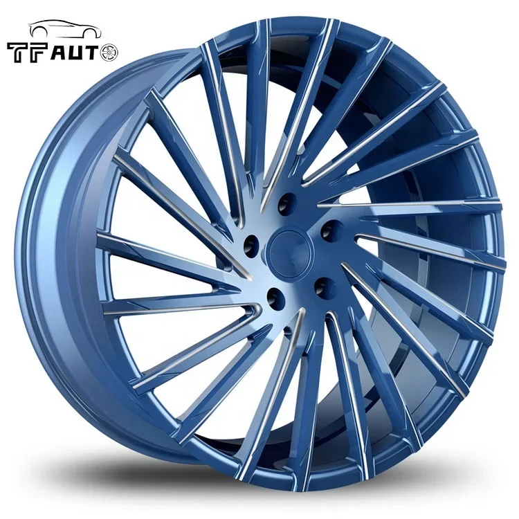 16 19 polegadas vintage liga de alumínio mag forjado carro de corrida roda cromada monobloco ouro vermelho rodas de aro - Image 5