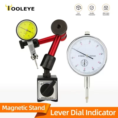 Alavanca dial indicador suporte magnético sondas de medição suporte indicador base magnética comparador ferramentas relógio micrômetro dial calibre