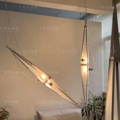 Loft Stairwell Lustre, Escada Luz, Moderno, Simples, Nicho Design, Designer