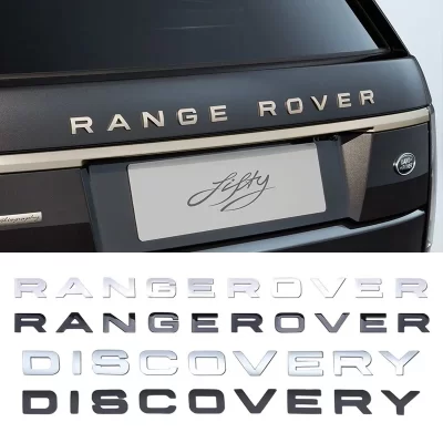 Land rover carta do carro emblema auto tronco adesivos de metal para land rover range rover evoque velar defender descoberta freelander