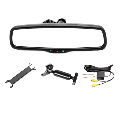 Carro 4.3-Polegada traço cam espelho auto-escurecimento ahd display com suporte especial do carro hd invertendo espelho retrovisor
