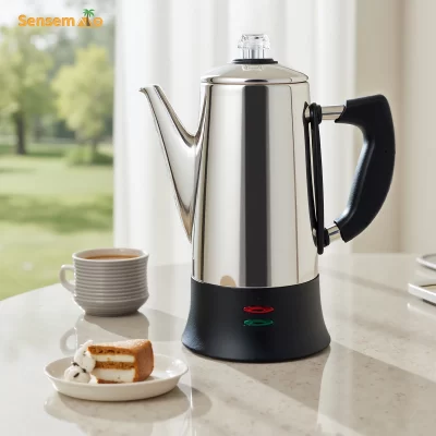 Coador de café elétrico 1.8l, fabricação rápida, aço inoxidável, chaleira elétrica, cafeteira para acessórios de barista
