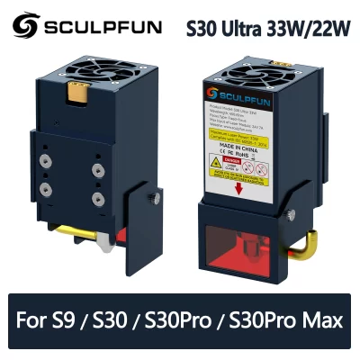 Sculpfun s30 ultra 22w 33w módulo gravador a laser kit cabeça da máquina de gravação a laser para s9 s30 s30pro s30pro max atualização
