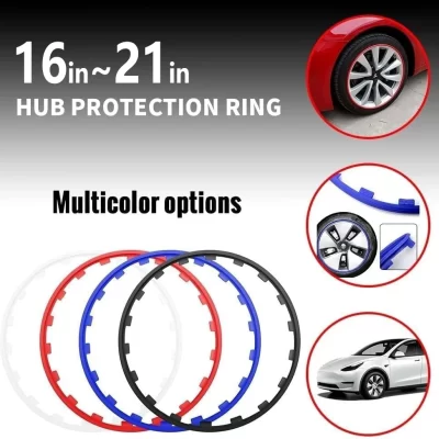 Heavy Duty Car Guarda Roda, Rim Proteger Anel Guarnição, 17 ", 18", 19 ", 20", 21 ", 4 Pacotes para Tesla Modelo 3 Y, BMW, Benz, Audi, hyundai