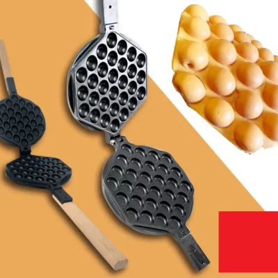 Comercial qq ovos bolha bola cozimento waffle maker ferro hong kong waffle eggette molde bolo máquina elétrica placa antiaderente