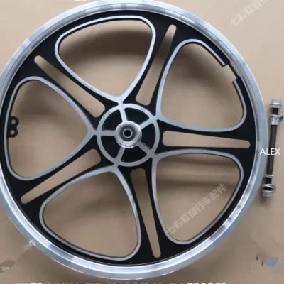 14/16/20/Polegada roda integrada conjunto de roda de bicicleta anel integrado carro dobrável criança carro liga alumínio roda hub freio a disco