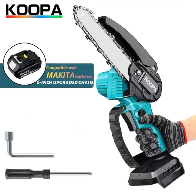 Mini motosserra para makita 18v (sem bateria) carpintaria com pequena serra elétrica portátil de 6 polegadas mini motosserra portátil