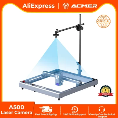 Câmera laser ACMER A500 Câmera industrial HD de 5 milhões de pixels com marca de gravação múltipla de máquina de gravação e corte a laser