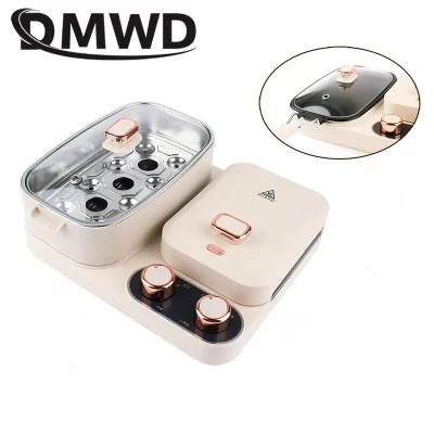 Máquina de café da manhã sanduíche de comida leve multi-função waffle torrada pão assadeira alimentos vapor ovos fritos omelete fritar grill