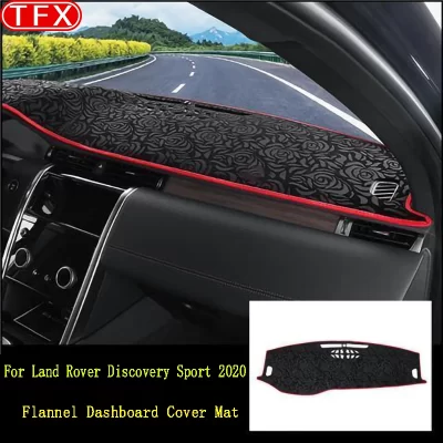 Padrão de Rosas de Carro Dash Mat, Flanela Dashmat, Capa de Painel, Acessórios Interior, Land Rover, Discovery Sport, 2020