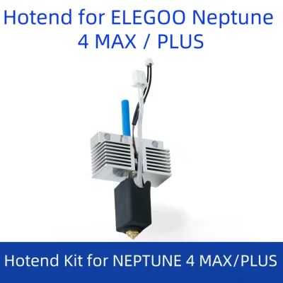 Hotend kit para impressora 3d elegoo neptune 4 plus/4 max, totalmente montada, toda em metal, com bico, acessórios