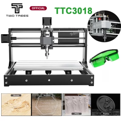 Twotrees ttc3018 pro cnc máquina de gravação a laser ttc3018s cnc portátil doméstico diy ferramenta metal plástico acrílico pvc placa madeira
