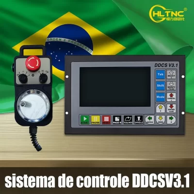 Brasil enviado controlador de movimento cnc de 4 eixos ddcs v3.1 suporta código g 500khz sistema de controle cnc para máquinas fresadoras de gravura