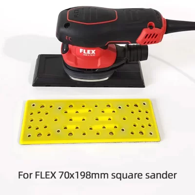 Palete elétrica quadrada de 70x198mm, adequada para milka/flex/moedor elétrico seco, chassi, máquina de lixa, base de disco pegajoso