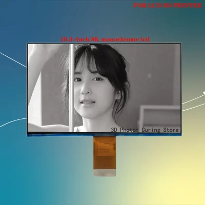 Creality-Halot-Mage Pro Monocromático Ecrã LCD para Impressora 3D, Placa de Suporte de Proteção em Vidro, 5mm, 10.3 ", 8K