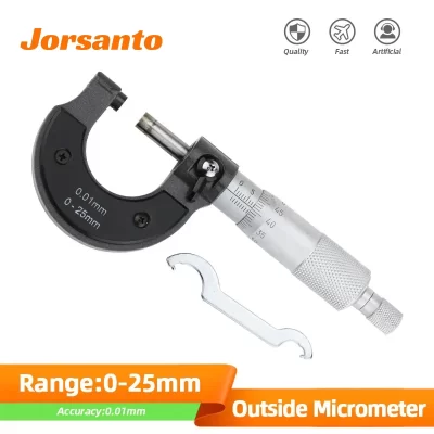 Conjunto de micrômetro externo, micrômetro externo, micrômetro mecânico, ferramentas de medição, medidores micrométricos para medição