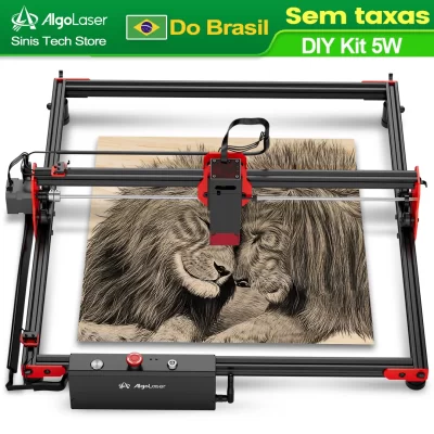 AlgoLaser-Kit DIY 5W Gravador e Cortador a Laser, 40x40cm, Mini Impressora Portátil De Logotipo, Ferramenta De Madeira, Máquina CNC Divertida para Metal Acrílico