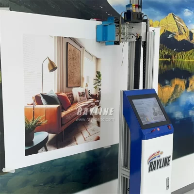 Impressora de parede AI 4K Controle de celular Imagens de divisão/posicionamento automático, comprimento/largura ilimitada Máquina de impressão de parede