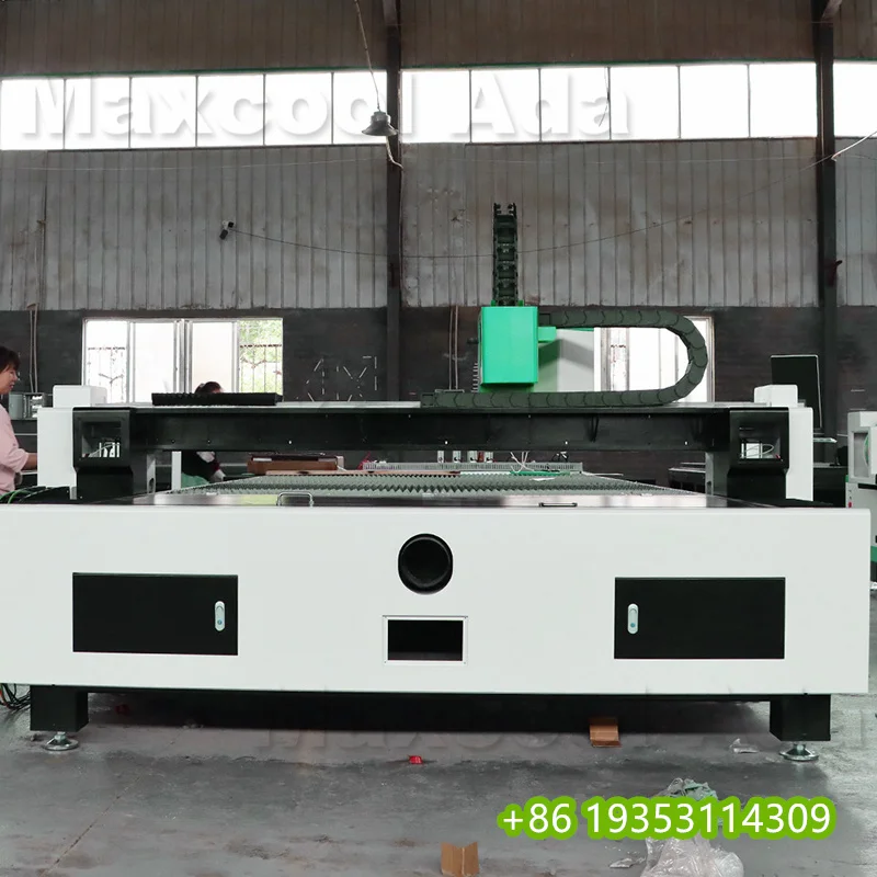 2025 Hot Sell 3015 Raycus Open Single Table Metal Plate CNC Fiber Laser Cutting Machine for Steel Fabrication Workshop - Image 3
