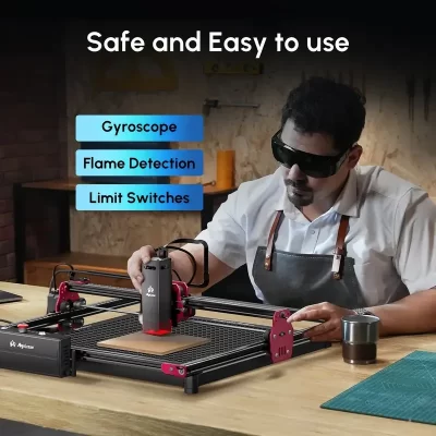 Algolaser [KIT 5W Gravador a laser + Rotativo a laser + Raiser a laser] Máquina de gravação a laser de alta precisão para presentes negócios feitos à mão