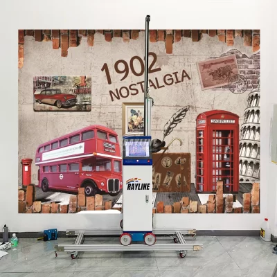 A impressora de parede mais inteligente ai 4k controle de telefone máquina de impressão de parede mais alta qualidade da foto impressora de parede uv preço wallpen