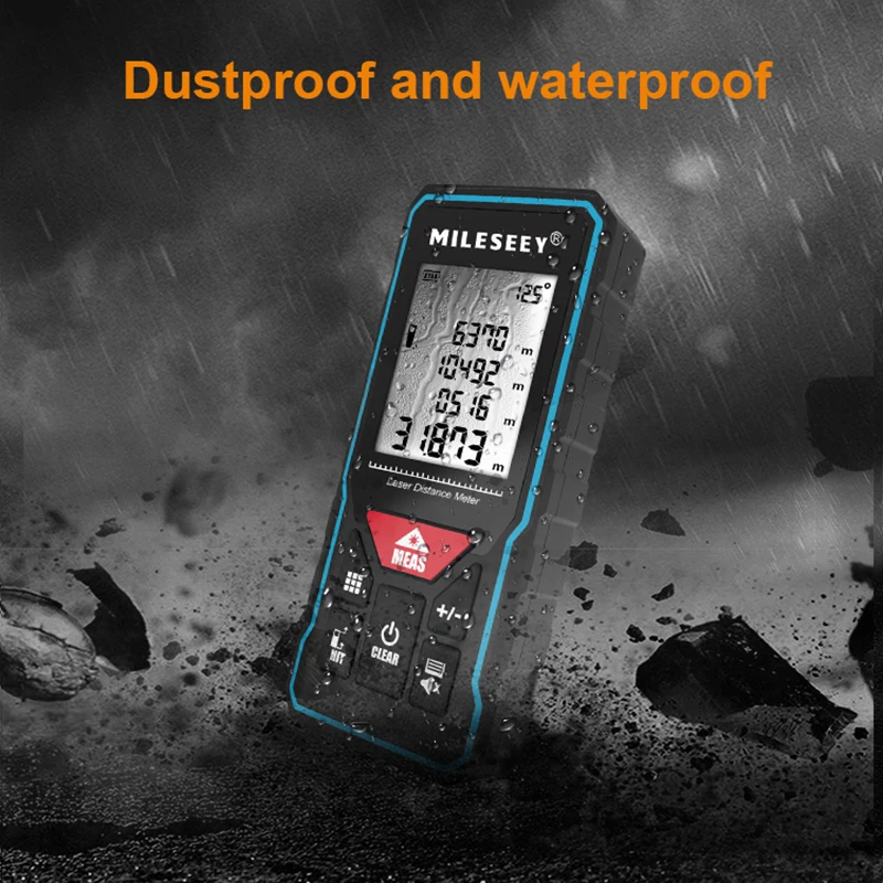 Mileseey X6 Medidor de distância a laser recarregável, telêmetro Trena Tape Range Finder Ferramenta de dispositivo de medida para construção - Image 4