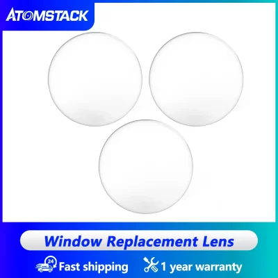 Atomstack-Gravador a Laser Original, Lente de Substituição para Janela, A6, A12, A24 Pro, X40, S40, A40 Pro Max, X70 Pro, X70 MAX, 3 peças