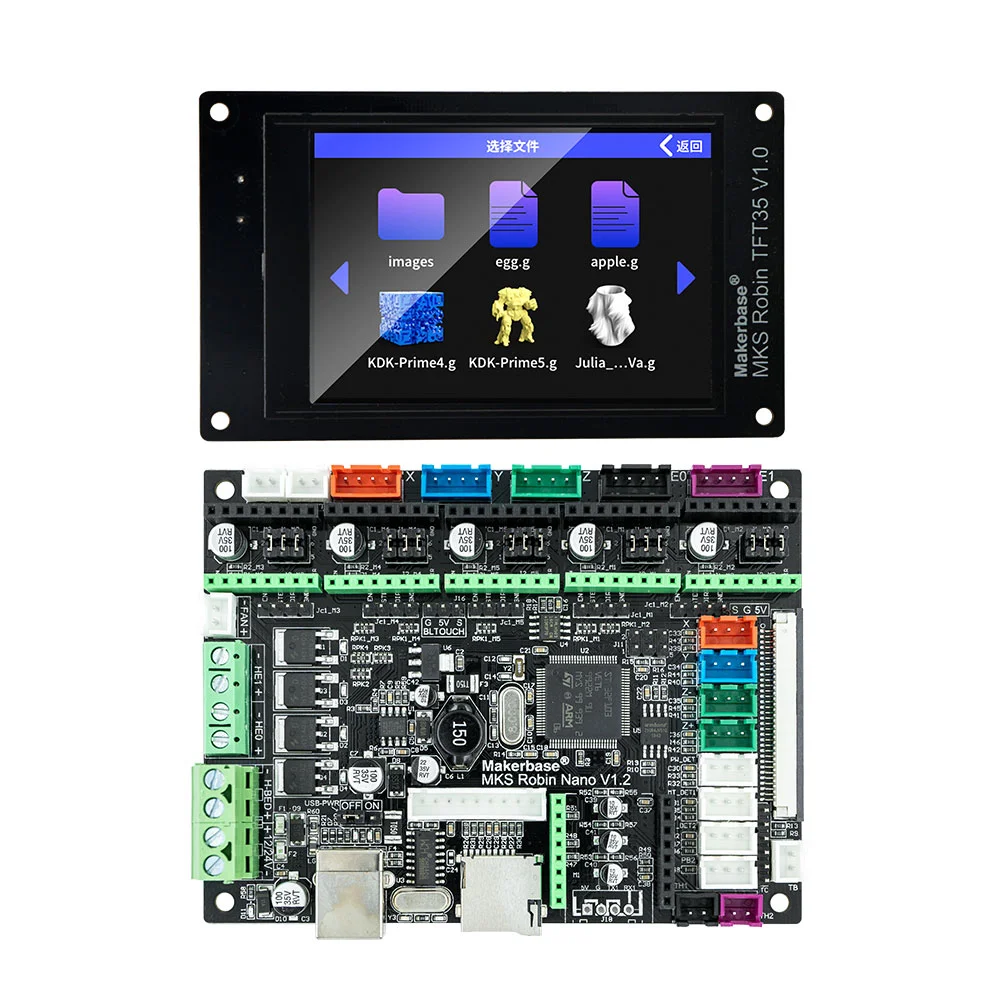 Makerbase placa-mãe mks robin nano v3 placa de controle impressora 3d kit controlador 32 bits ts35 tela toque robin nano v1.2 - Image 2