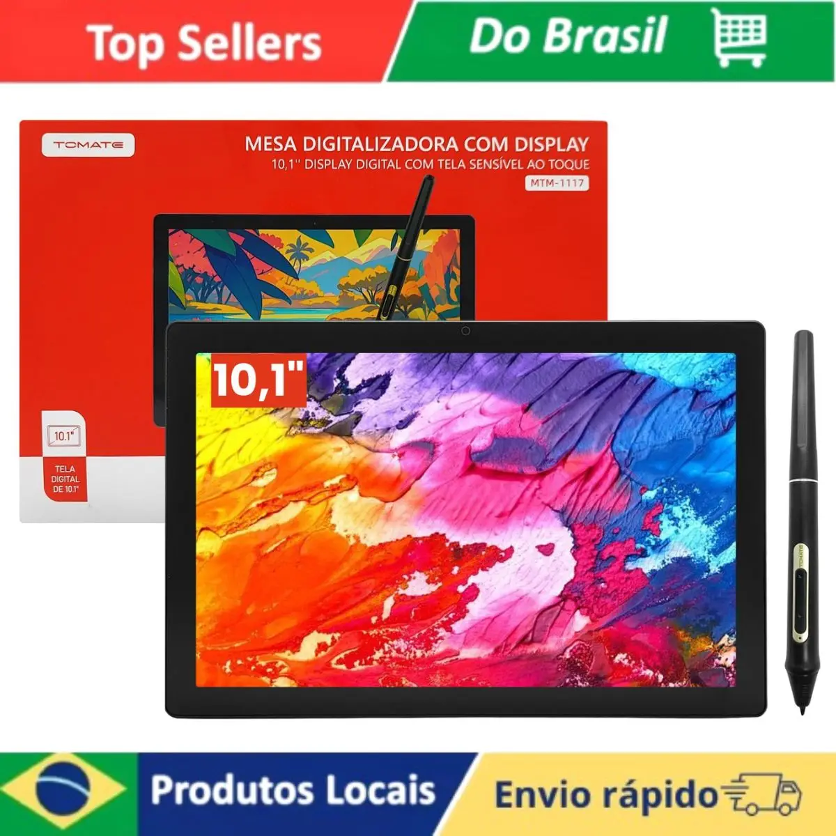 10,1 Digitizer Table With IPS LCD Display High Resolution with Passive Pen